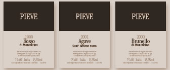 La Pieve Etiketten